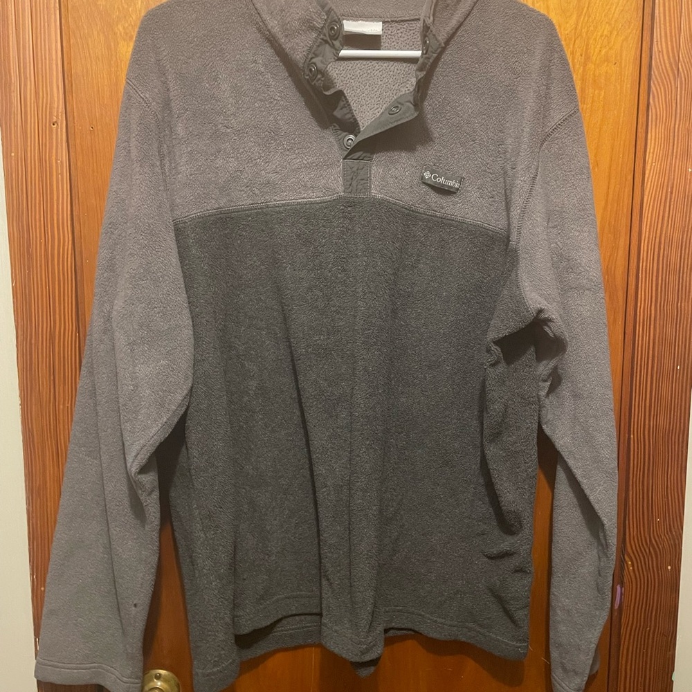 Columbia Two-Tone Gray Fleece Pullover
